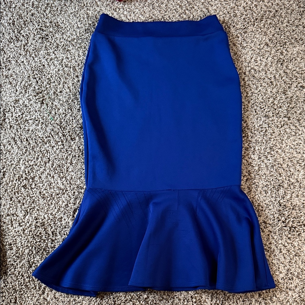Elegant Blue Women's Skirt